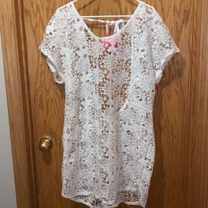 NWT! White Bathing Suit Cover-Up